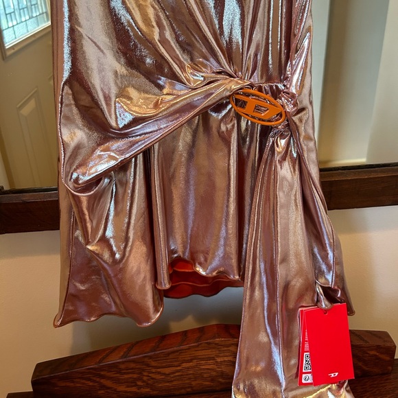 DIESEL metallic-effect minidress - Picture 3 of 10